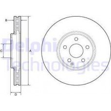 Delphi BG9210C - DELPHI DB гальмівний диск передній W211