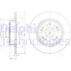 Delphi BG4249 - DELPHI HONDA диск гальмівний задн. Accord 08-