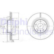 Delphi BG3942 - DELPHI VW диск гальмівний передн.Audi A6 2.4I 2.0TDI 2.7TDI  3.0TDI 05-