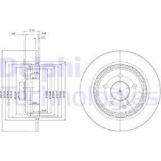 Delphi BG3969 - DELPHI DB диск гальмівний задній Viano.Vito W639 03-