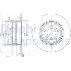 Delphi BG3629 - DELPHI BMW диск гальмівний задн.X5 E53 32412