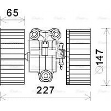 Ava Quality Cooling BW8470 - AVA BMW Вентилятор салону 5 E39. X5 E53 96-. Range Rover III 02-