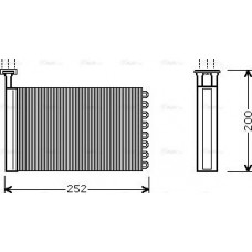 Ava Quality Cooling FD6164 - Теплообмінник, система опалення салону