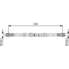 BOSCH 1987481578 - BOSCH MITSUBISHI шланг гальм. задн. L200 -07