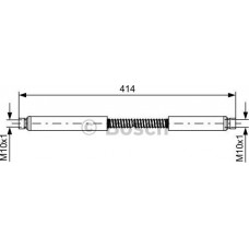 BOSCH 1987481646 - BOSCH шланг гальм передн. LAND ROVER DISCOVERY -98