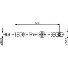 BOSCH 1987481676 - BOSCH шланг гальм. задн. VW CRAFTER -16