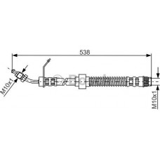 BOSCH 1987481151 - BOSCH RENAULT шланг гальмівний передн. нижн. Master -06