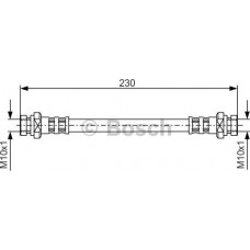 BOSCH 1987481111 - BOSCH MITSUBISHI шланг гальмівний задн. Carisma -06