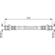 BOSCH 1987481210 - BOSCH шланг гальм. задн. HONDA CIVIC VI -01