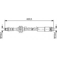 BOSCH 1987481739 - BOSCH шланг гальм. задн. VOLVO V40 -19