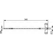 BOSCH 1987482651 - BOSCH TOYOTA трос ручного гальма центр. 345 мм AURIS  06-