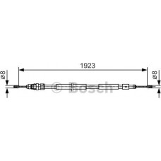 BOSCH 1987482117 - BOSCH CITROEN трос стоян.гальма Berlingo 04- прав.