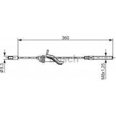 BOSCH 1987482279 - BOSCH ORD трос ручного гальма передн. KUGA II 16-