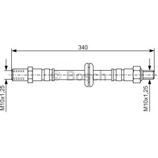 BOSCH 1987476191 - BOSCH LV LADA шланг гальмівний передн. 2108-09