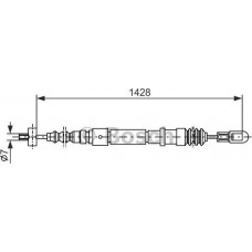 BOSCH 1987477353 - Тросовий привод, стоянкове гальмо