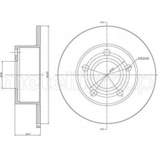 Cifam 800-395C - CIFAM VW Диск тормозной задн. Passat. Audi 100-A6 24410