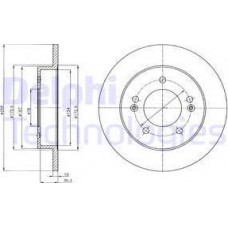 Delphi BG4310 - DELPHI HYUNDAI диск гальмівний задн.ix20.Kia Venga 10-