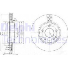 Delphi BG3909 - DELPHI DB диск гальмів.передн.W169 04-.W245 05-