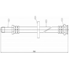 CAVO C800 089A - CAVO VW шланг гальмівний передній Felicia.Caddy