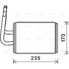 Ava Quality Cooling MZA6268 - Теплообмінник, система опалення салону