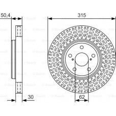 BOSCH 0986479T40 - BOSCH диск гальм. передн. LEXUS LS 430 -06