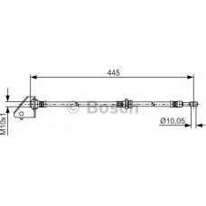 BOSCH 1987481497 - BOSCH HYUNDAI шланг гальм. передн. лів. Tucson -10. KIA Sportage 04-
