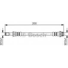 BOSCH 1987481443 - BOSCH шланг гальм. задній FORD Mondeo -14