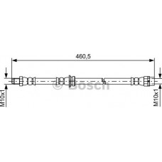 BOSCH 1987481598 - BOSCH BMW гальмів.шланг задн.E70 X5 07-.F15 X5 13-.X6 E71.F16