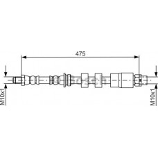 BOSCH 1987481678 - BOSCH шланг гальмівний передн. BMW X1