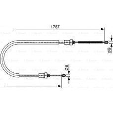 BOSCH 1987482410 - BOSCH RENAULT трос заднього гальма Duster 10-  4X2