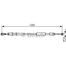 BOSCH 1987482026 - Тросовий привод, стоянкове гальмо