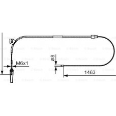 BOSCH 1987482130 - Тросовий привод, стоянкове гальмо