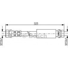 BOSCH 1987476994 - BOSCH FORD шланг гальмівний задн. Fiesta 01