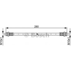 BOSCH 1987476985 - BOSCH MAZDA шланг гальмівний задн.323 -04