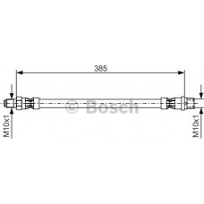 BOSCH 1987476439 - BOSCH шланг гальмівний перед. DB W140-202-203-210 385mm