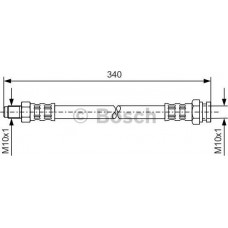 BOSCH 1987476121 - BOSCH FIAT шланг гальмівний задній  Ducato 94-