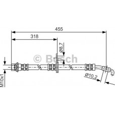 BOSCH 1987476255 - BOSCH TOYOTA шланг гальмівний передн. пр. Corolla 97-