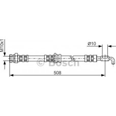 BOSCH 1987476733 - BOSCH  MAZDA гальмівний шланг задн. 626 IV 91-