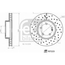 Febi Bilstein 107223 - FEBI DB диск гальмівний передній W205