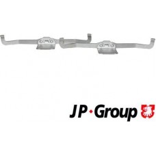 JP Group 1163651110 - Монтажний к-кт гальмівних колодок пер. A6-VECTRA-PASSAT 04-