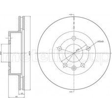 Cifam 800-416 - CIFAM DB Диск тормозной передн. вент. Vito108-110D-113-114 96-