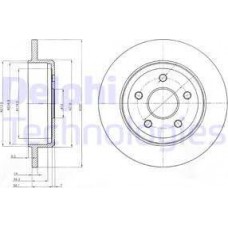 Delphi BG4160 - DELPHI JEEP диск гальмівний Grand Cherokee 3.0 CRD 06-