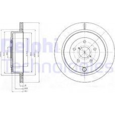 Delphi BG4267 - DELPHI SUBARU диск гальмівний задн.Tribeca 3.0-3.6 05-