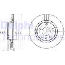 Delphi BG3198 - DELPHI VW диск гальмівний передн. Passat. Audi A4 1.6 97-