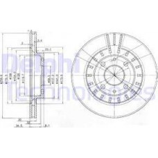 Delphi BG3806 - DELPHI LADA диск гальмівний передній вентилір. 260мм ваз 2110-.... R-14