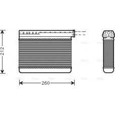 Ava Quality Cooling BW6166 - Теплообмінник, система опалення салону