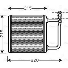 Ava Quality Cooling MSA6451 - Радиатор отопителя салона MB E211 02>08 MSA6451 AVA