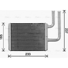 Ava Quality Cooling MT6284 - Радиатор отопителя салона Mitsubishi Lancer 03> . Outlander I 01>06  LHD AC-- MT6284 AVA