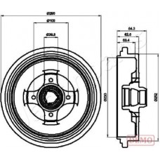 TA-0913C JAPANPARTS Гальмівний барабан