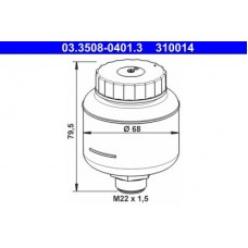 03.3508-0401.3 ATE Компенсационный бак, тормозная жидкость